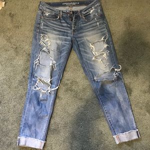 American Eagle Tomgirl “Boyfriend” Ripped Jeans